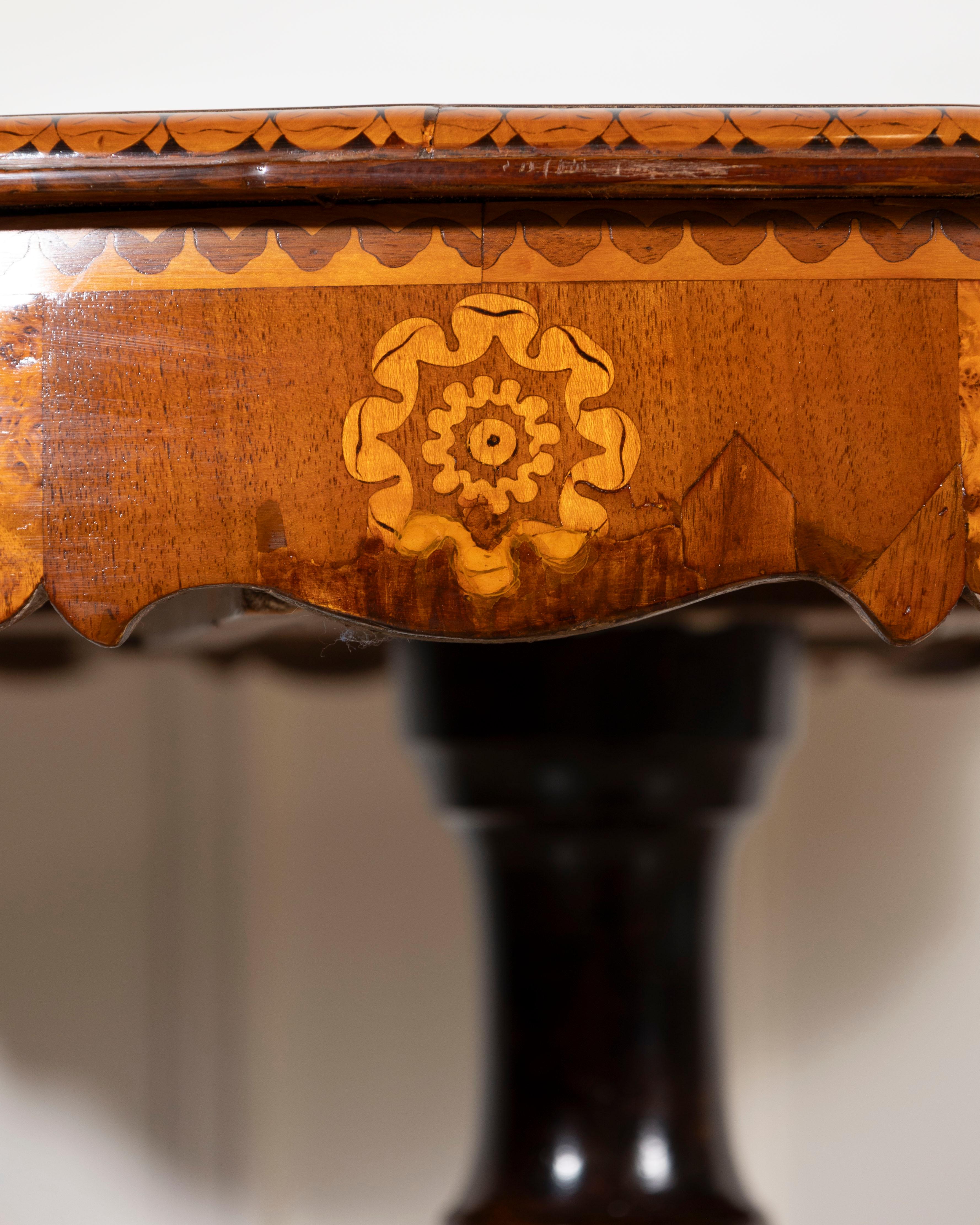Early 19th Century Charles X Center Table With Inlays 6