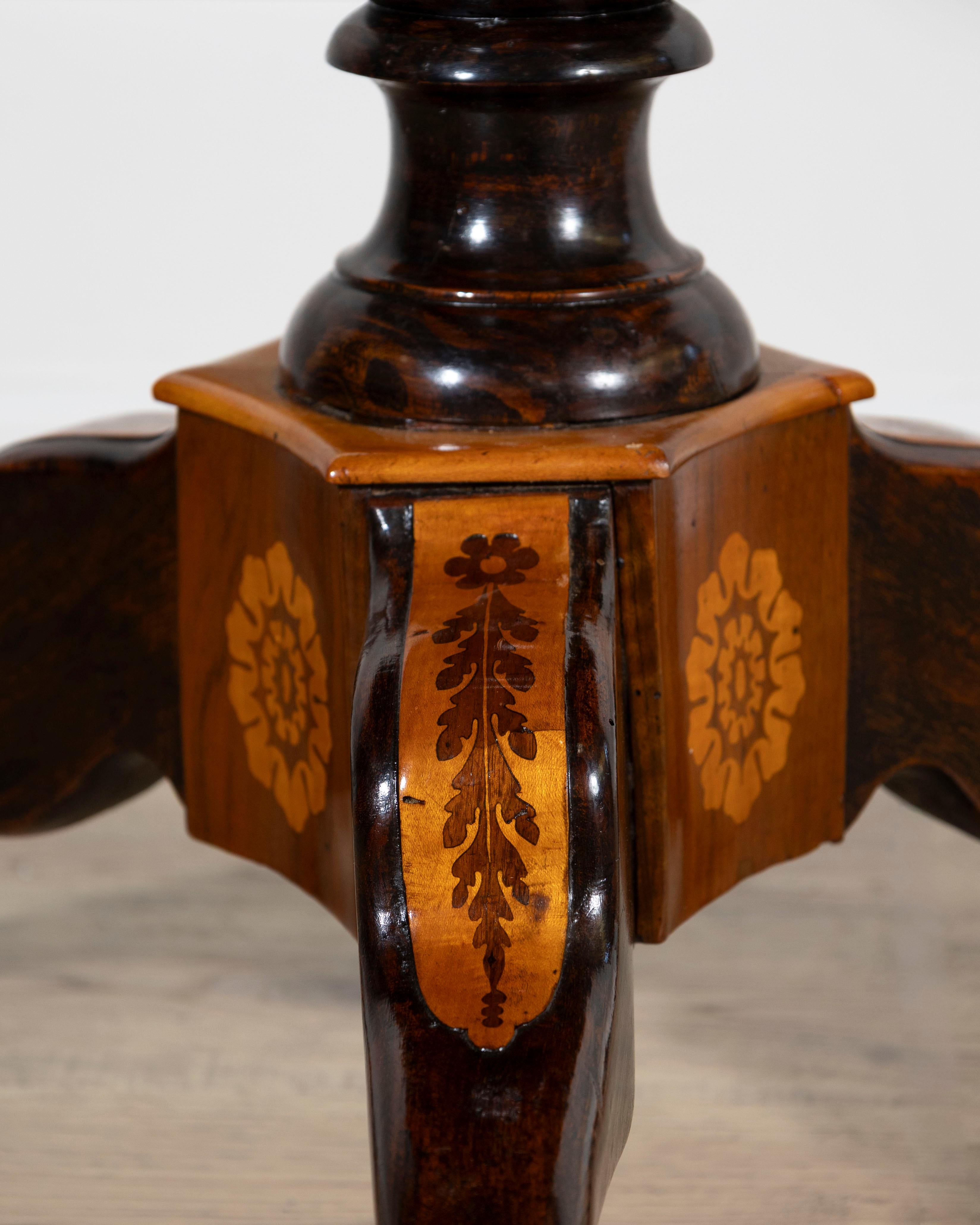 Early 19th Century Charles X Center Table With Inlays 8