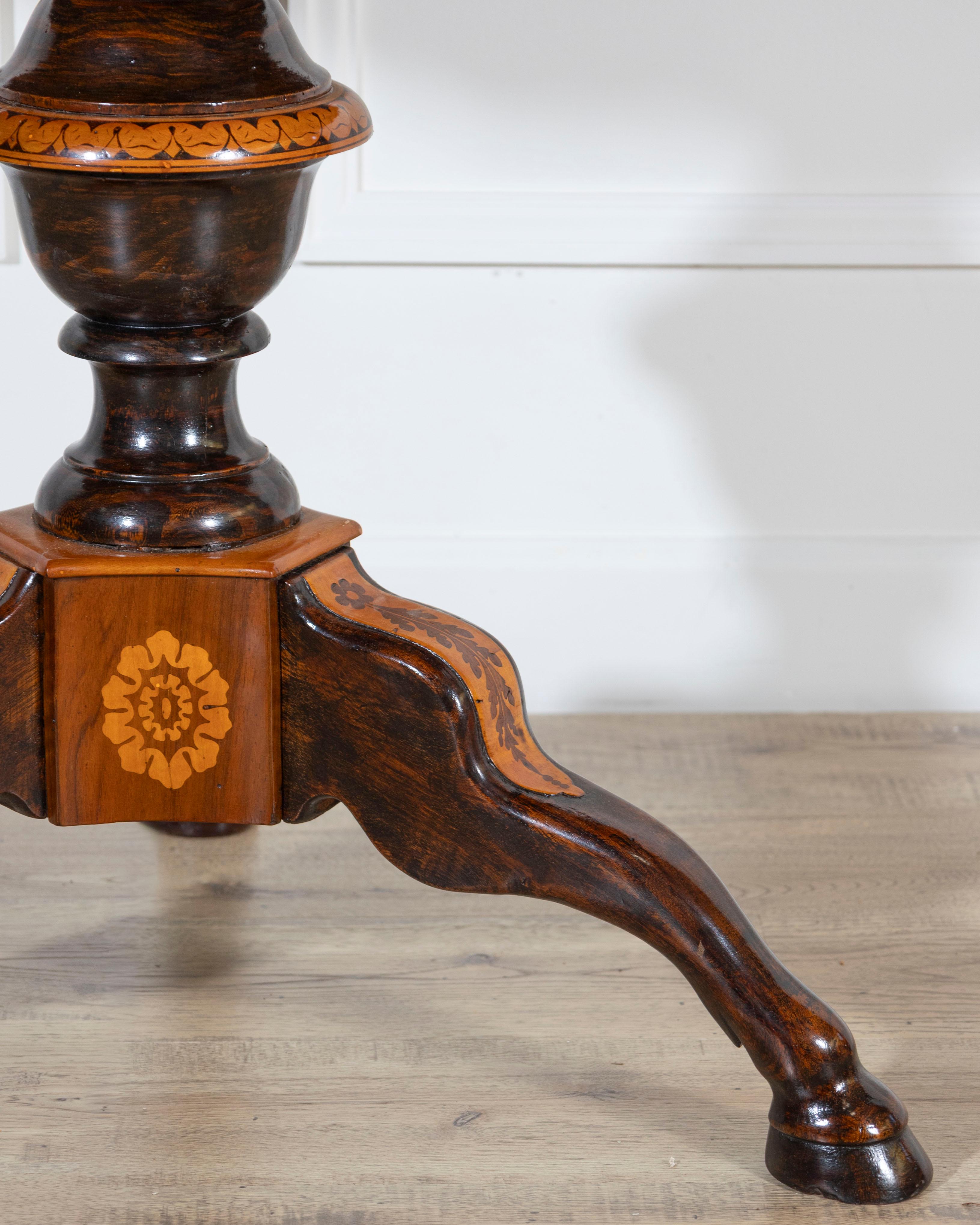 Early 19th Century Charles X Center Table With Inlays 1