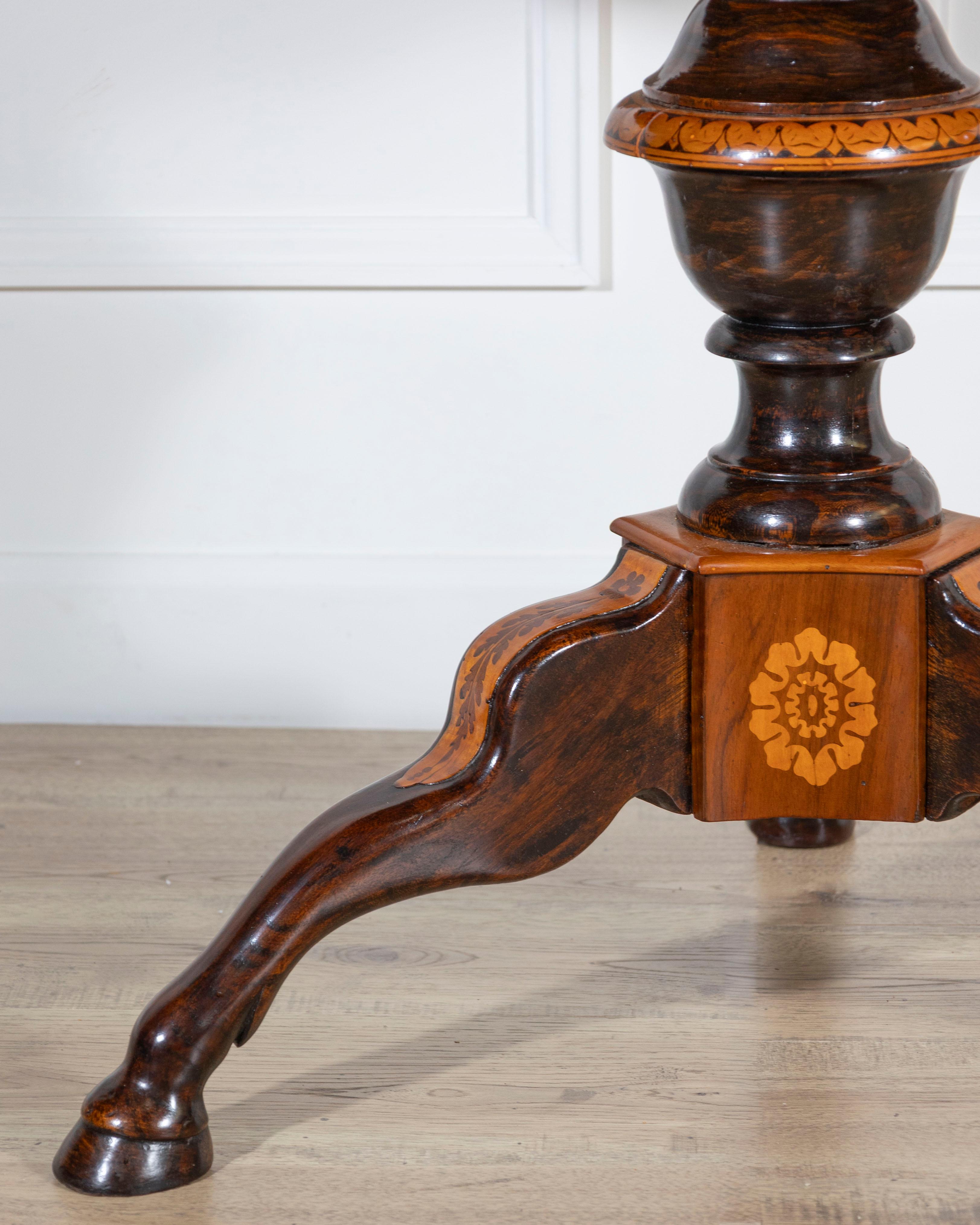 Early 19th Century Charles X Center Table With Inlays 2