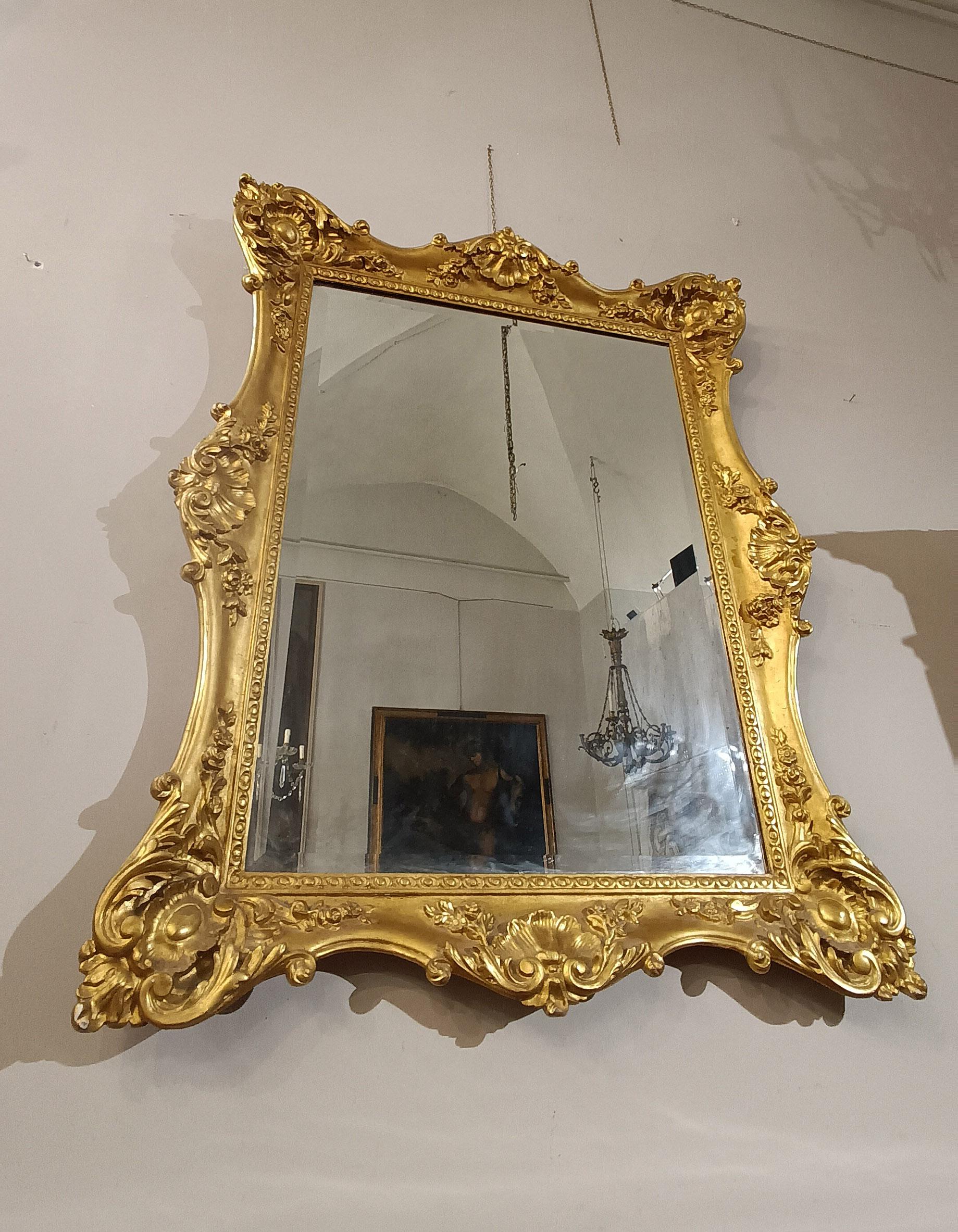 EARLY 19th CENTURY CHARLES X RECTANGULAR MIRROR For Sale 3