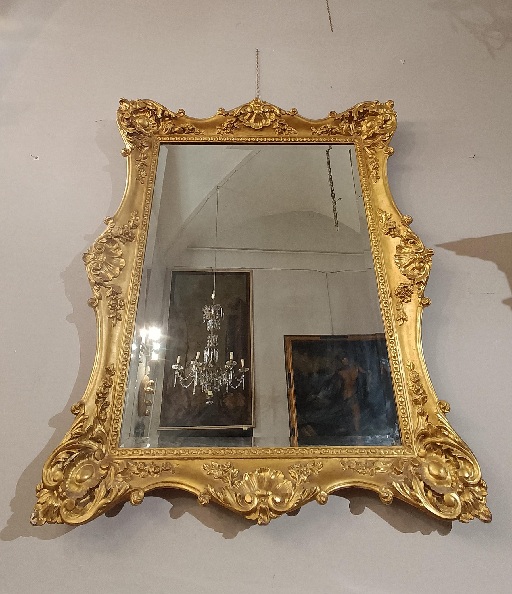 EARLY 19th CENTURY CHARLES X RECTANGULAR MIRROR For Sale 1