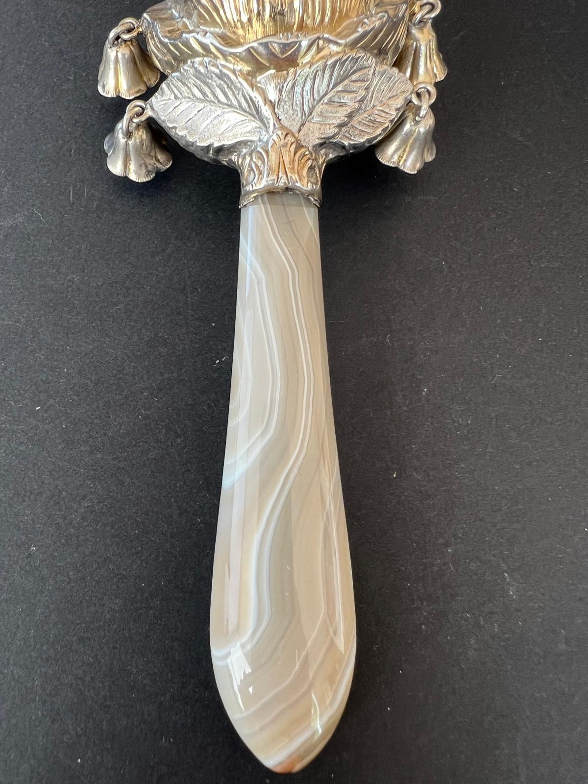 Early 19th Century Chased Silver Rattle With Whistle 1