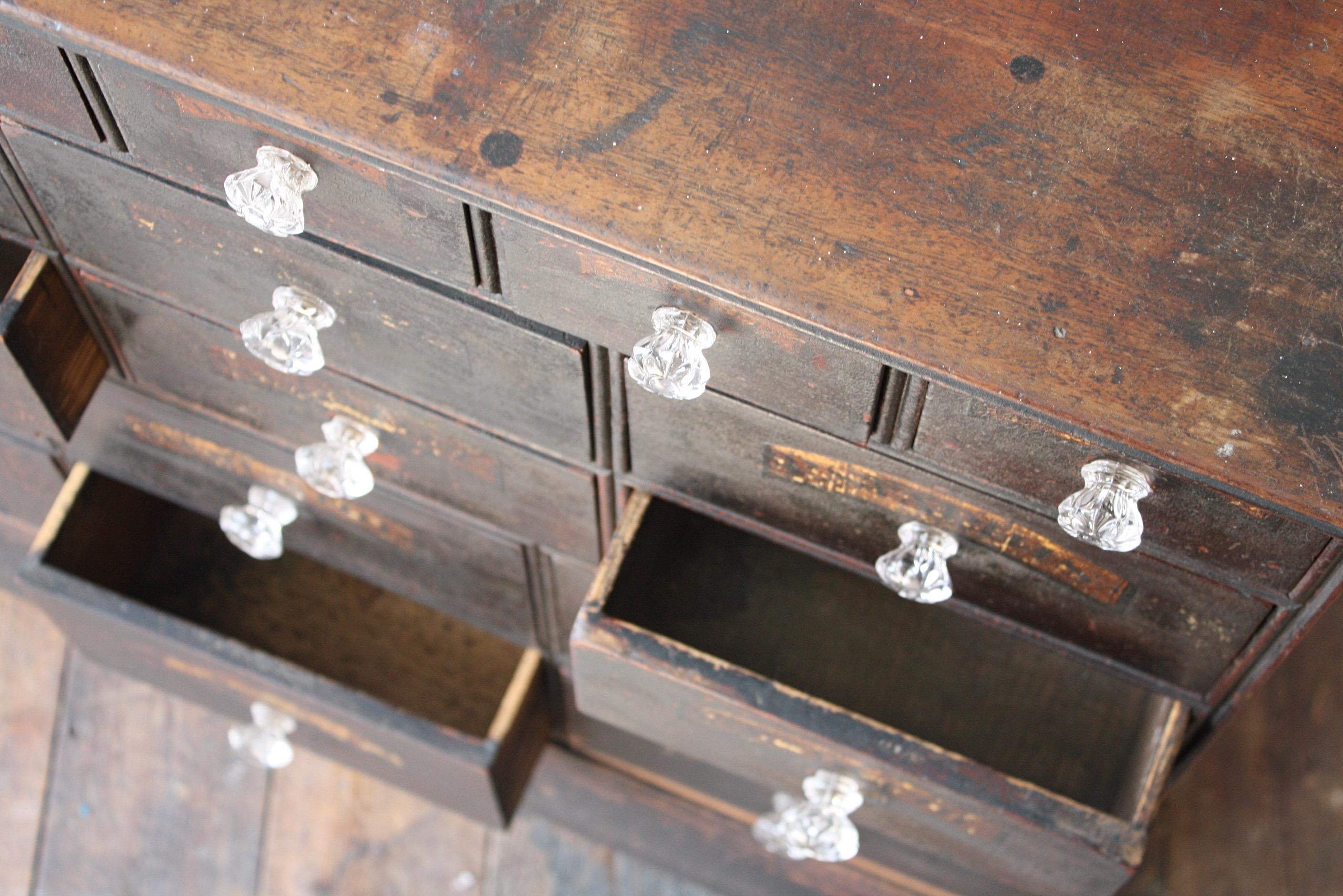 Early 19th Century Chemist Apothecary Drug Pharmacy Drawers Bratley Pontefract For Sale 7