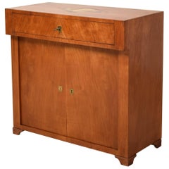 Early 19th Century Cherrywood Biedermeier Chest with a 1970 Marquetry