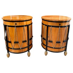 Early 19th Century Cherrywood Drum-Form Cabinets