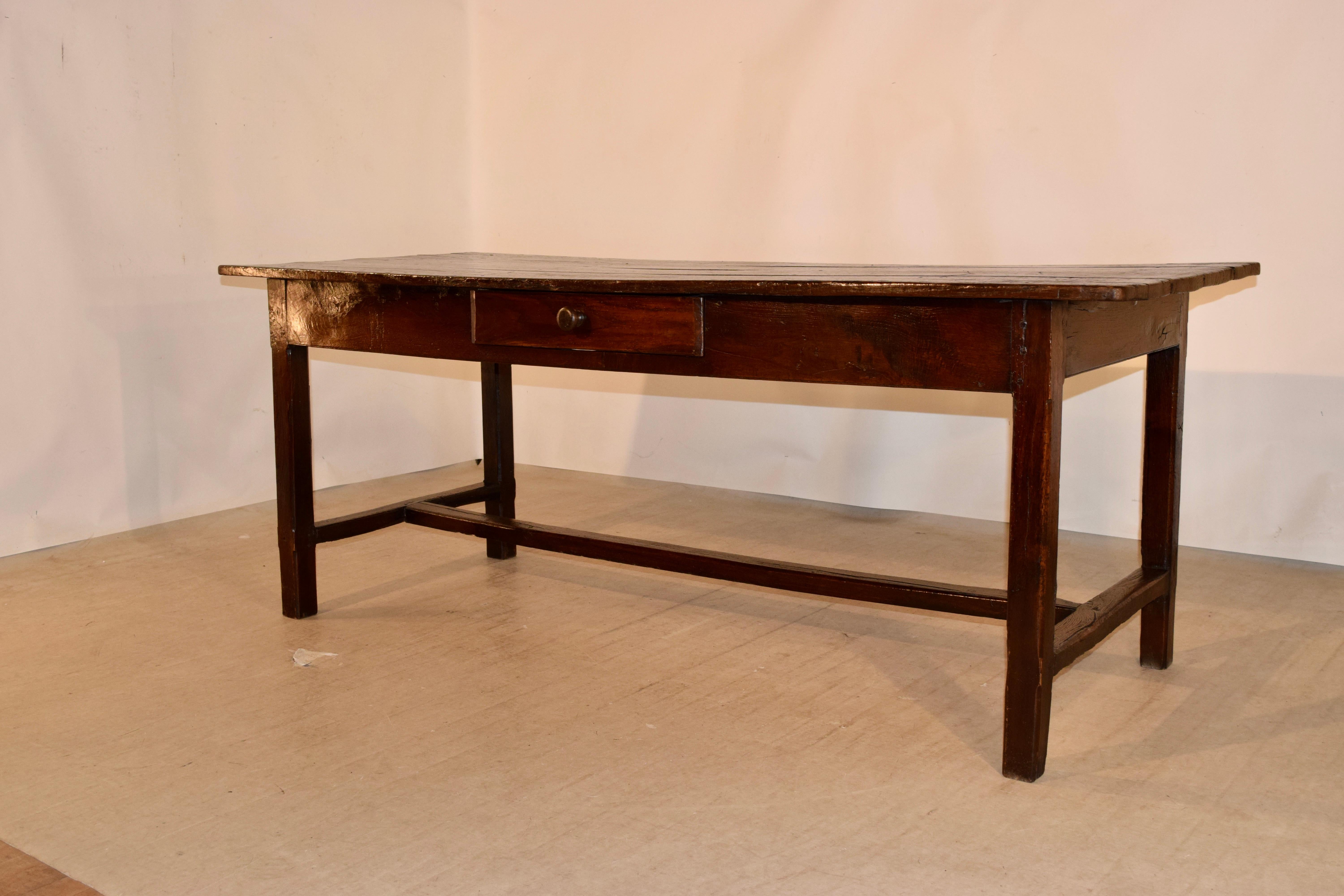 French Early 19th Century Chestnut Table
