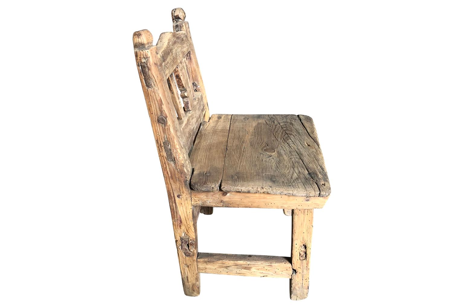 Spanish Early 19th Century Child's Chair For Sale