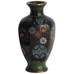 19th Century Japanese Cloisonné Small Vase, Meiji Period