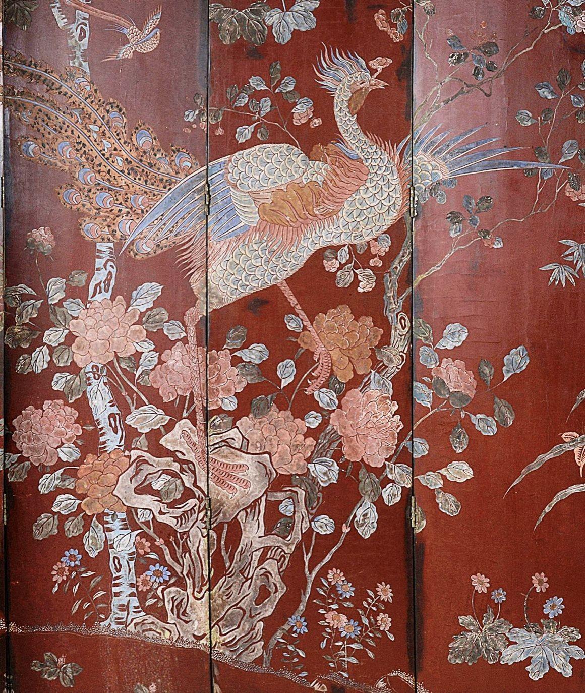 Hand-Painted Early 19th Century Chinese Coromandel Lacquer Screen For Sale