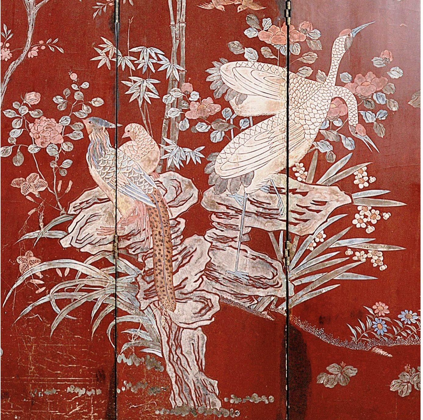 Chinesischer Coromandel-Lackschirm aus dem frühen 19. (19. Jahrhundert) im Angebot