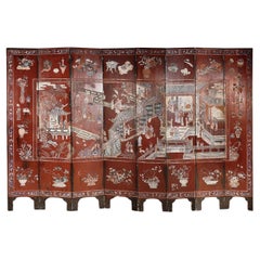 Early 19th Century Chinese Coromandel Lacquer Screen