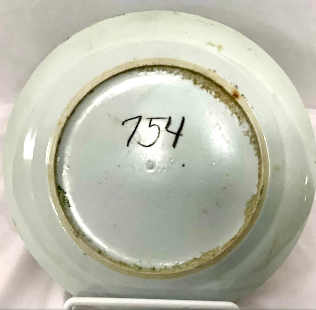 Early 19th Century Chinese Export Plate in Green Fitzhugh Pattern 1