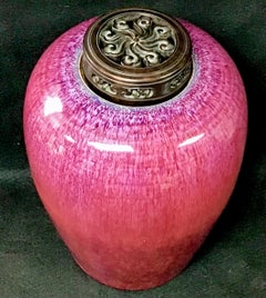 Early 19th Century Chinese Flambe Ginger Jar