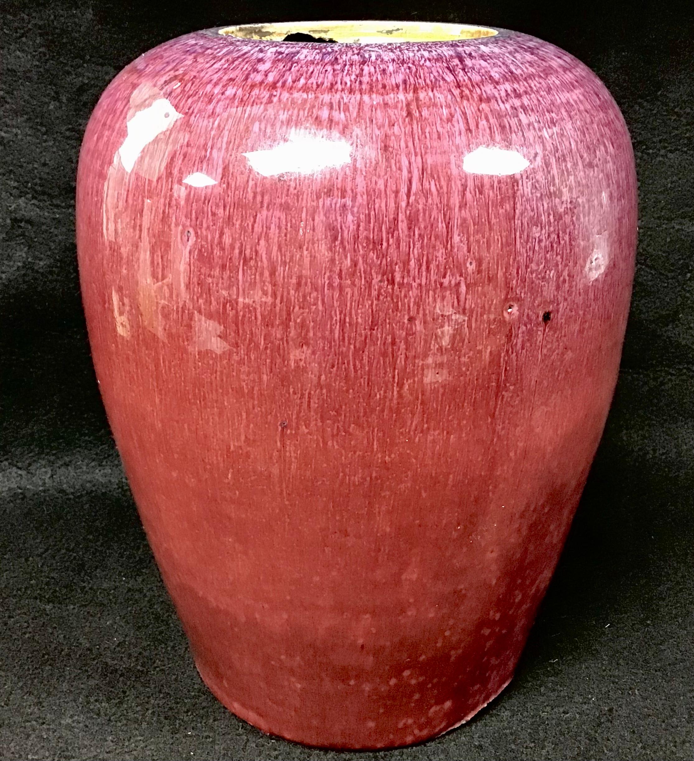 Porcelaine Pot à gingembre flambé chinois du début du 19e siècle en vente