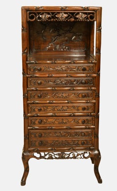 Early 19th Century Chinese Hardwood Tall Chest