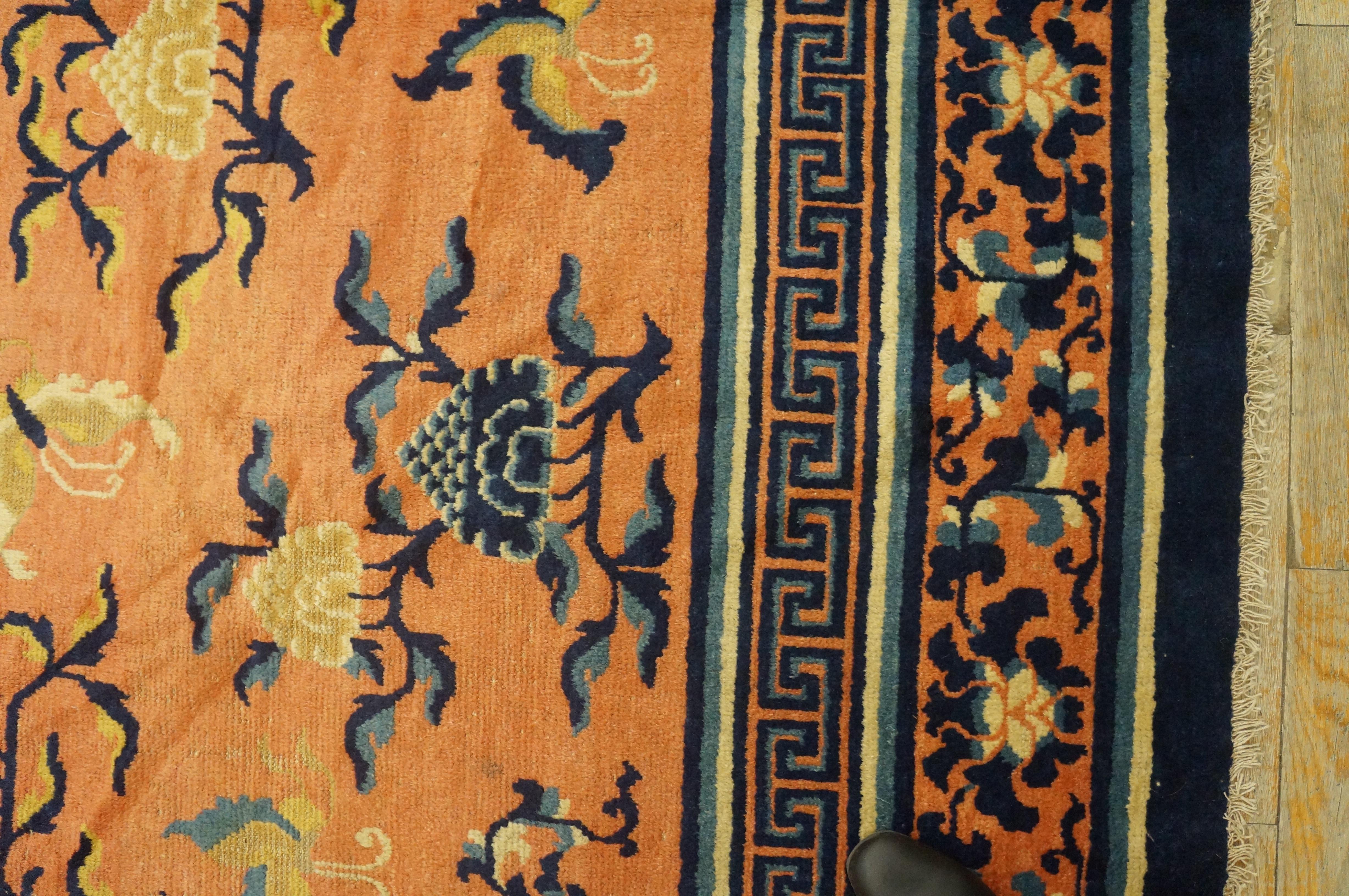 Early 19th Century Chinese Ningxia Carpet ( 10 8