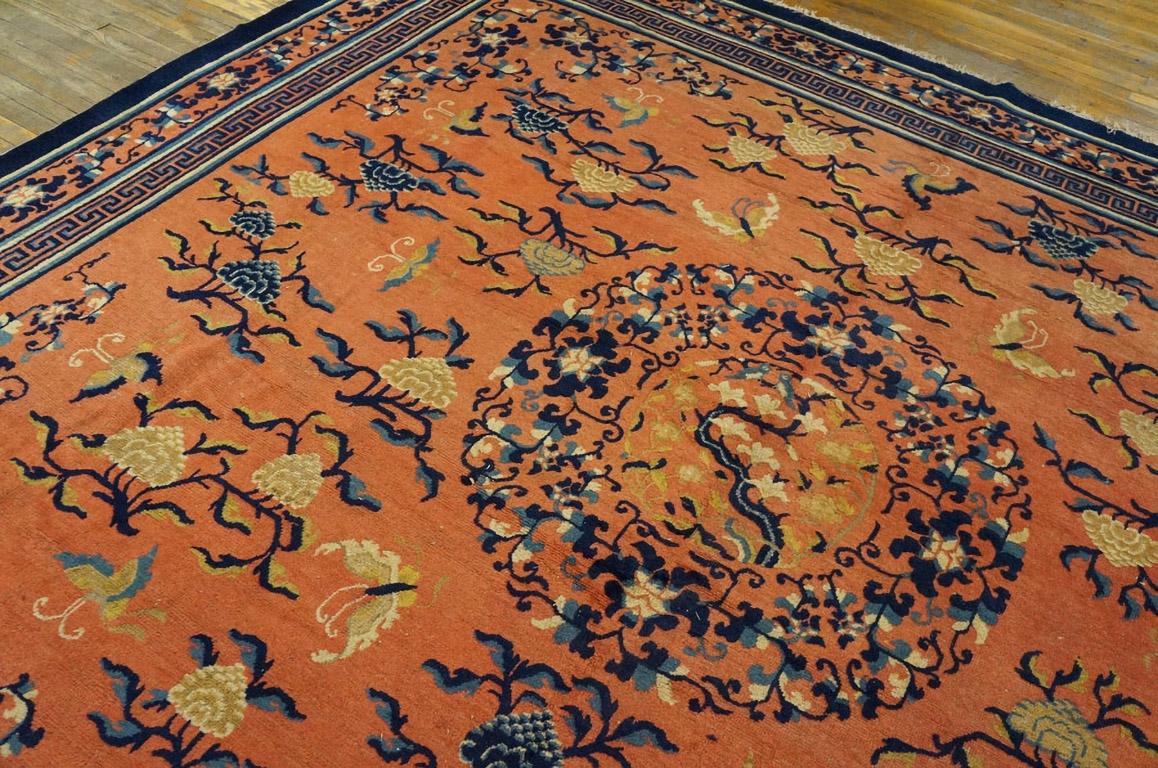Early 19th Century Chinese Ningxia Carpet ( 10 8