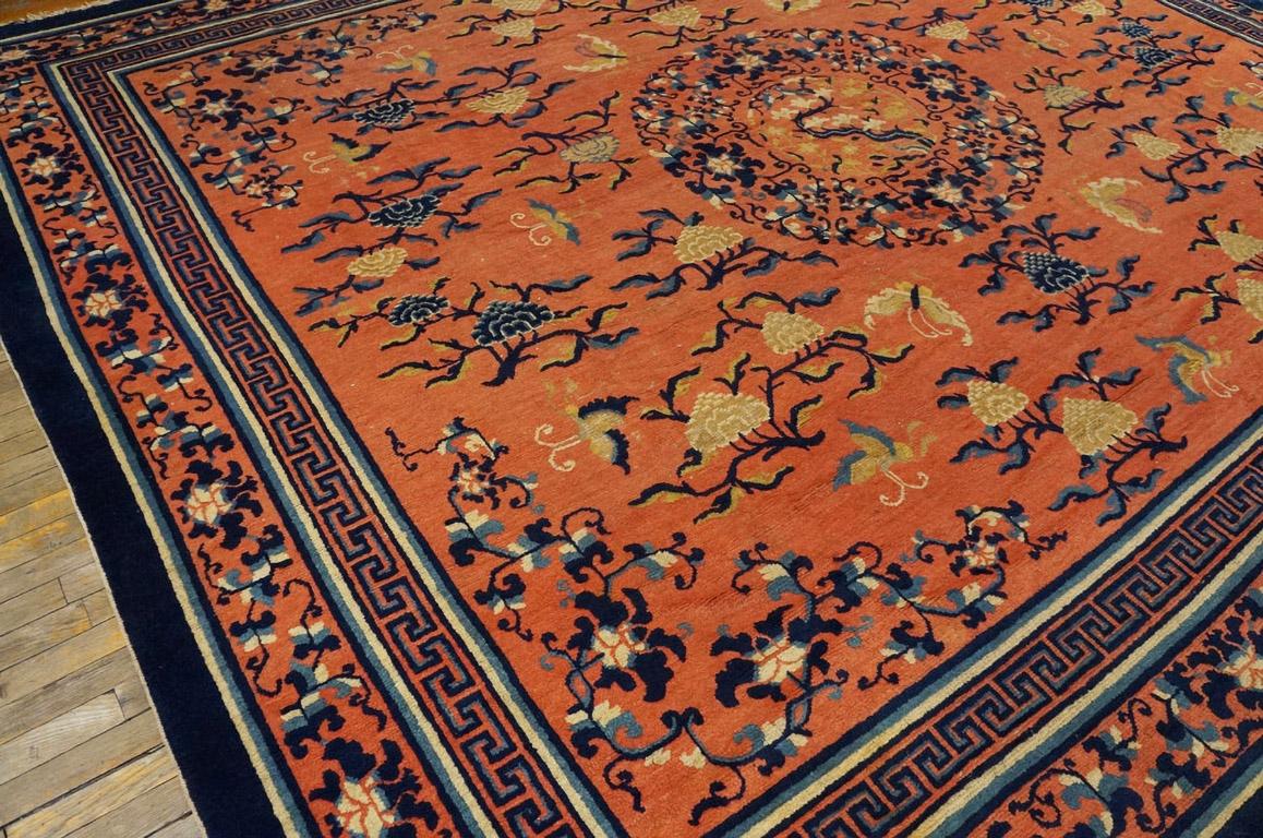 Early 19th Century Chinese Ningxia Carpet ( 10 8