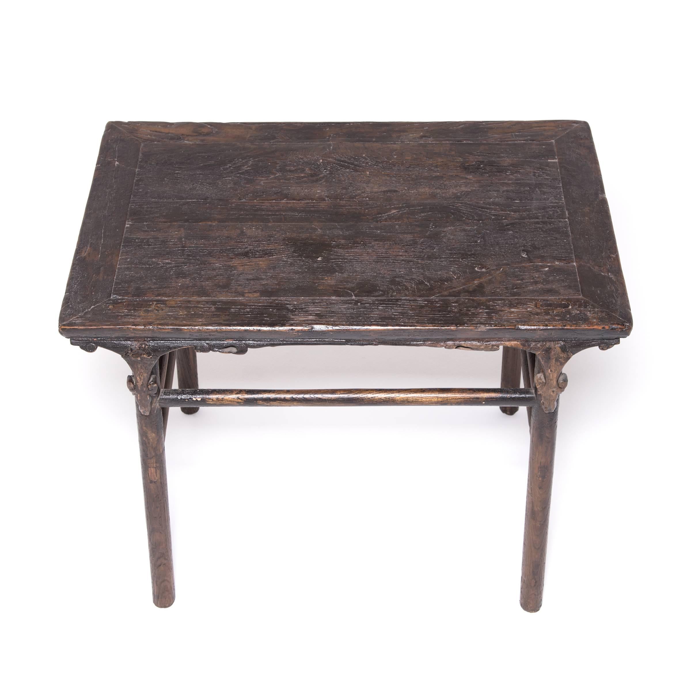 Elm Early 19th Century Chinese Ruyi Wine Table