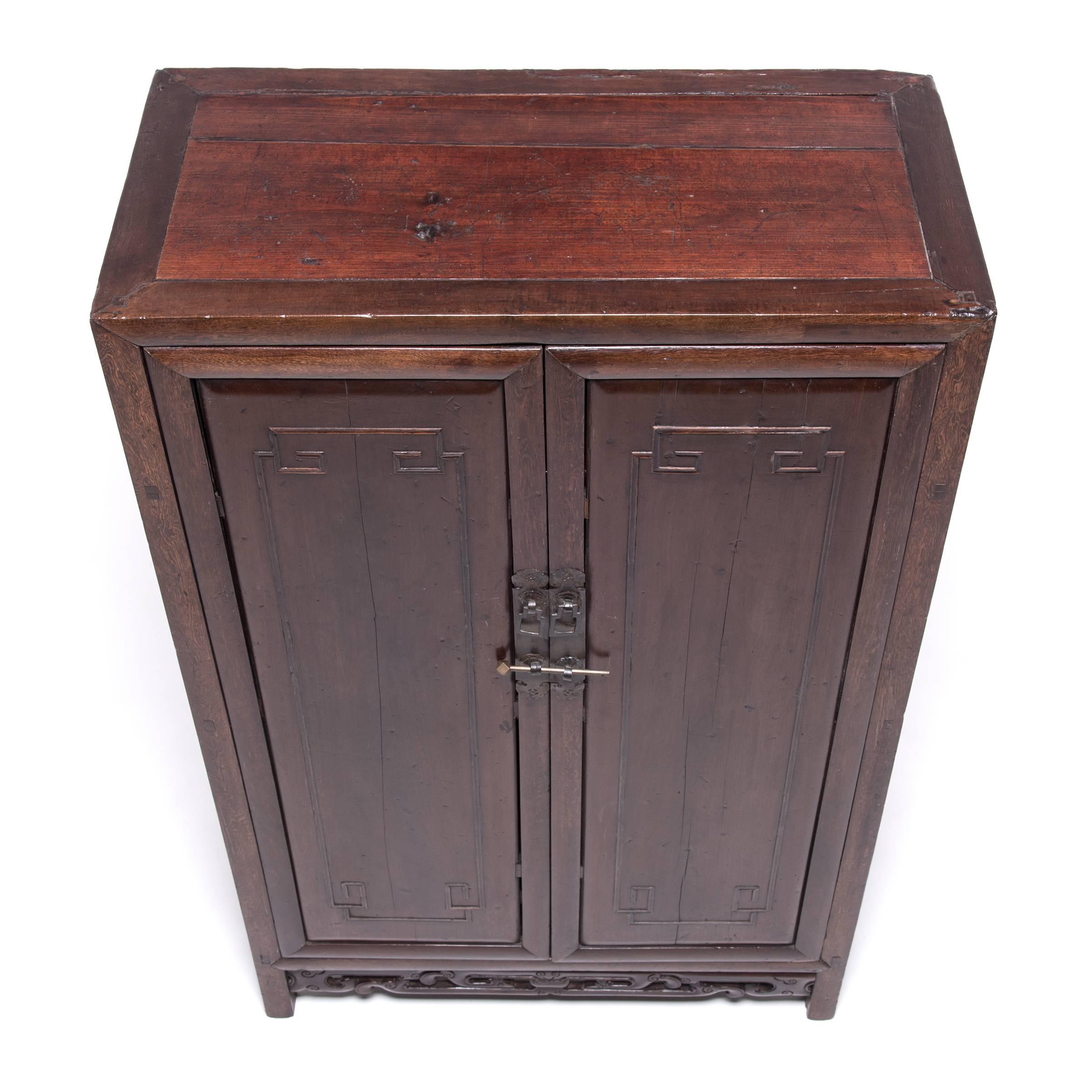Wood Early 19th Century Chinese Two-Door Cabinet