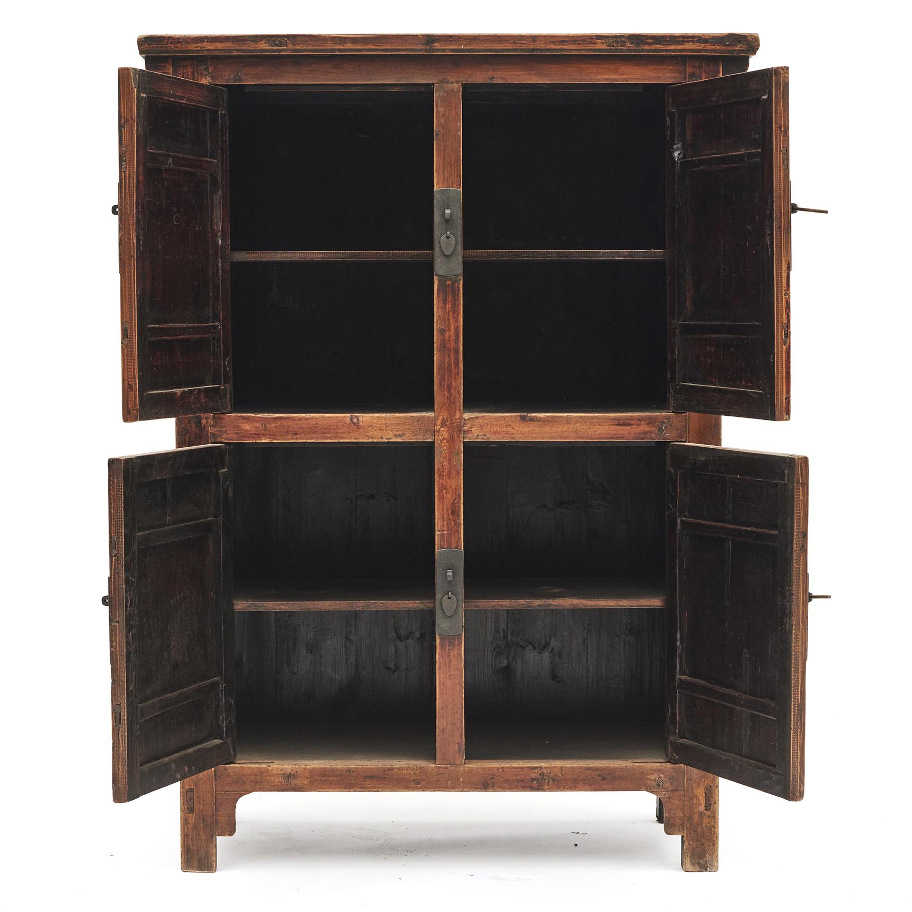 Qing Early 19th Century Chinese Walnut Cabinet