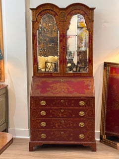 Early 19th century Chinoiserie Secretary Bookcase