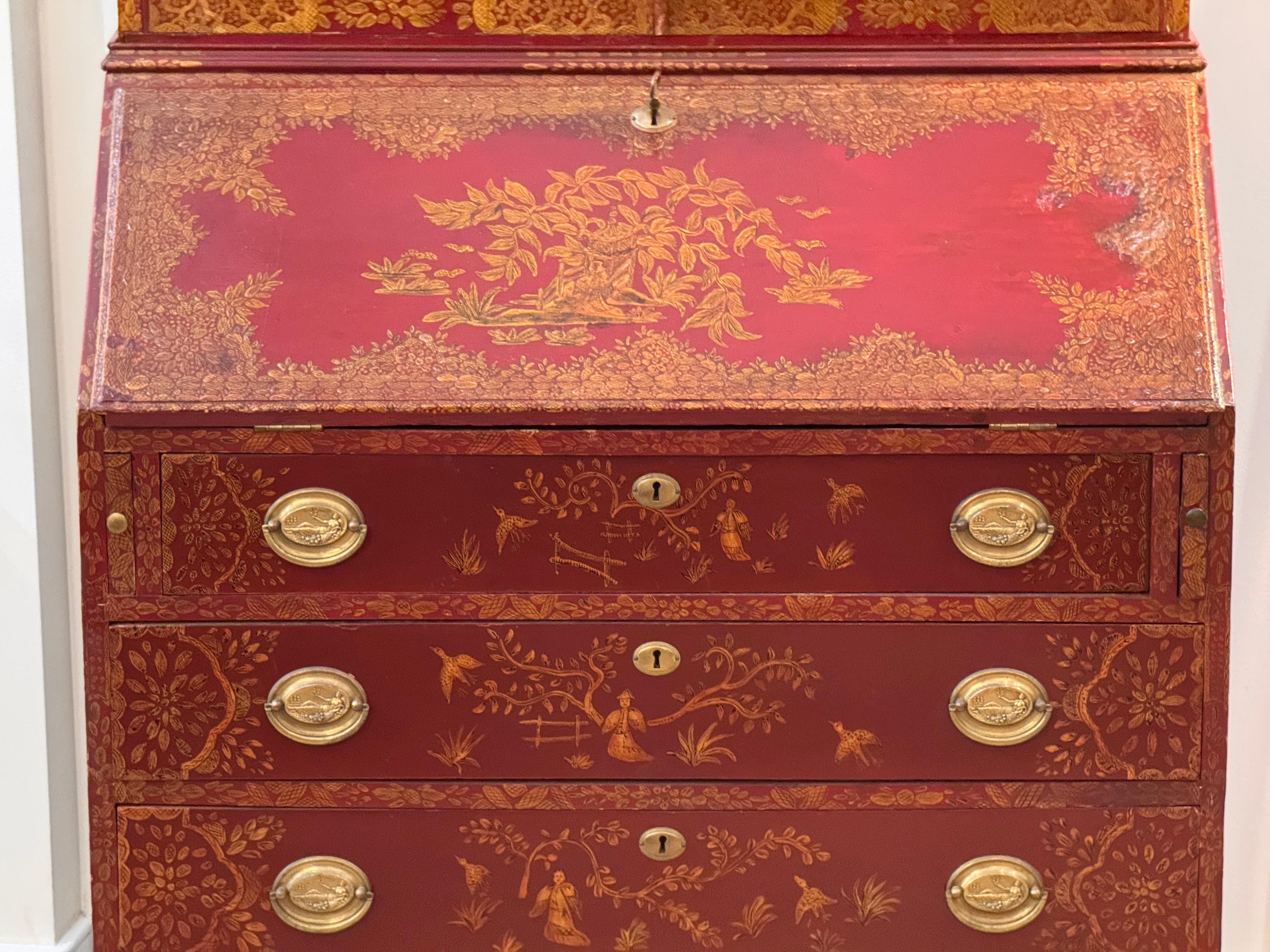 Inglese Libreria Chinoiserie dell'inizio del XIX secolo in vendita