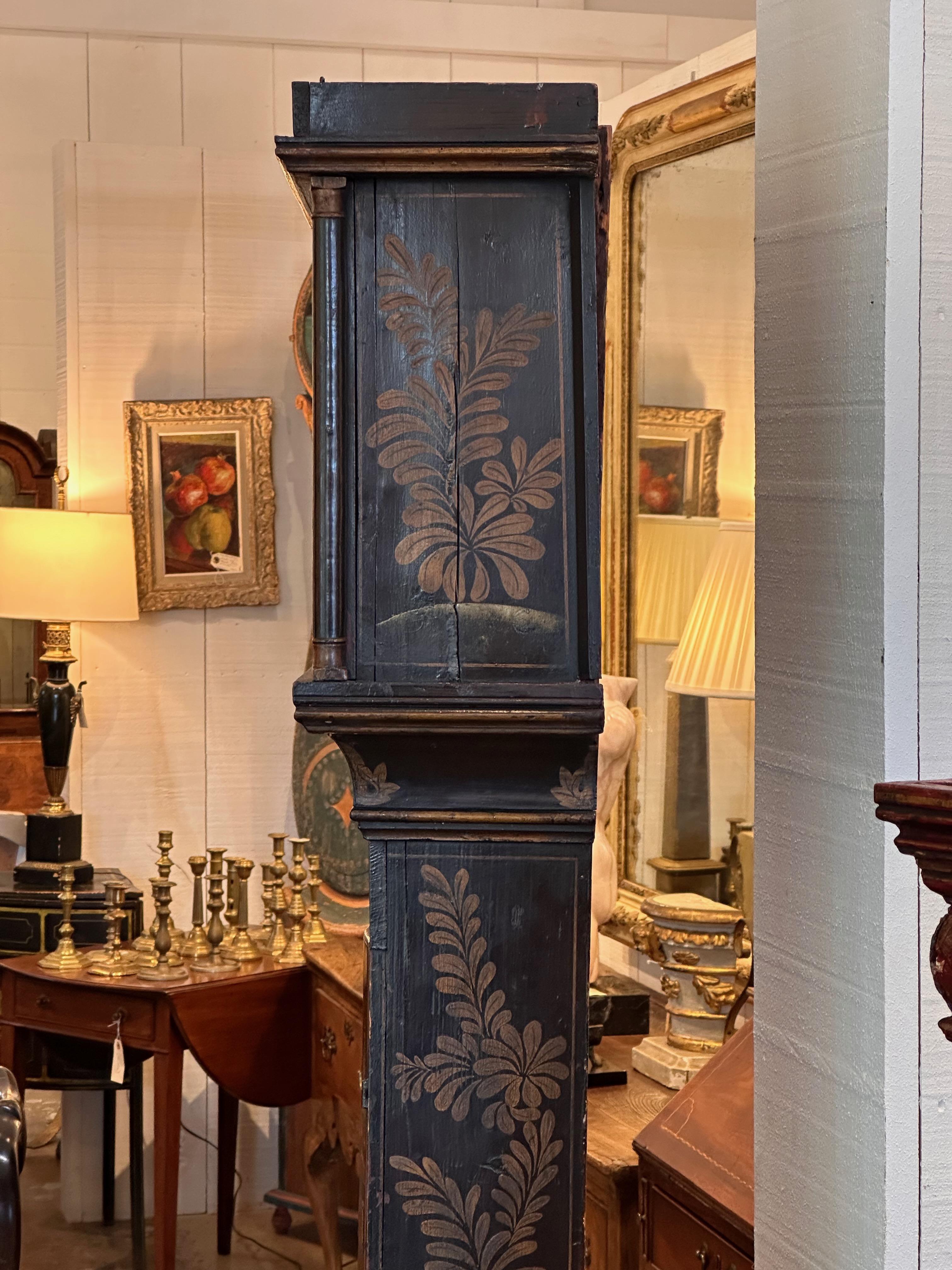 Early 19th Century Chinoiserie Tall Clock For Sale 4
