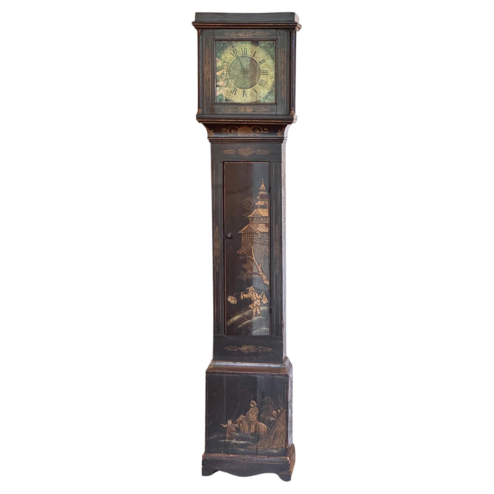 Early 19th Century Chinoiserie Tall Clock For Sale