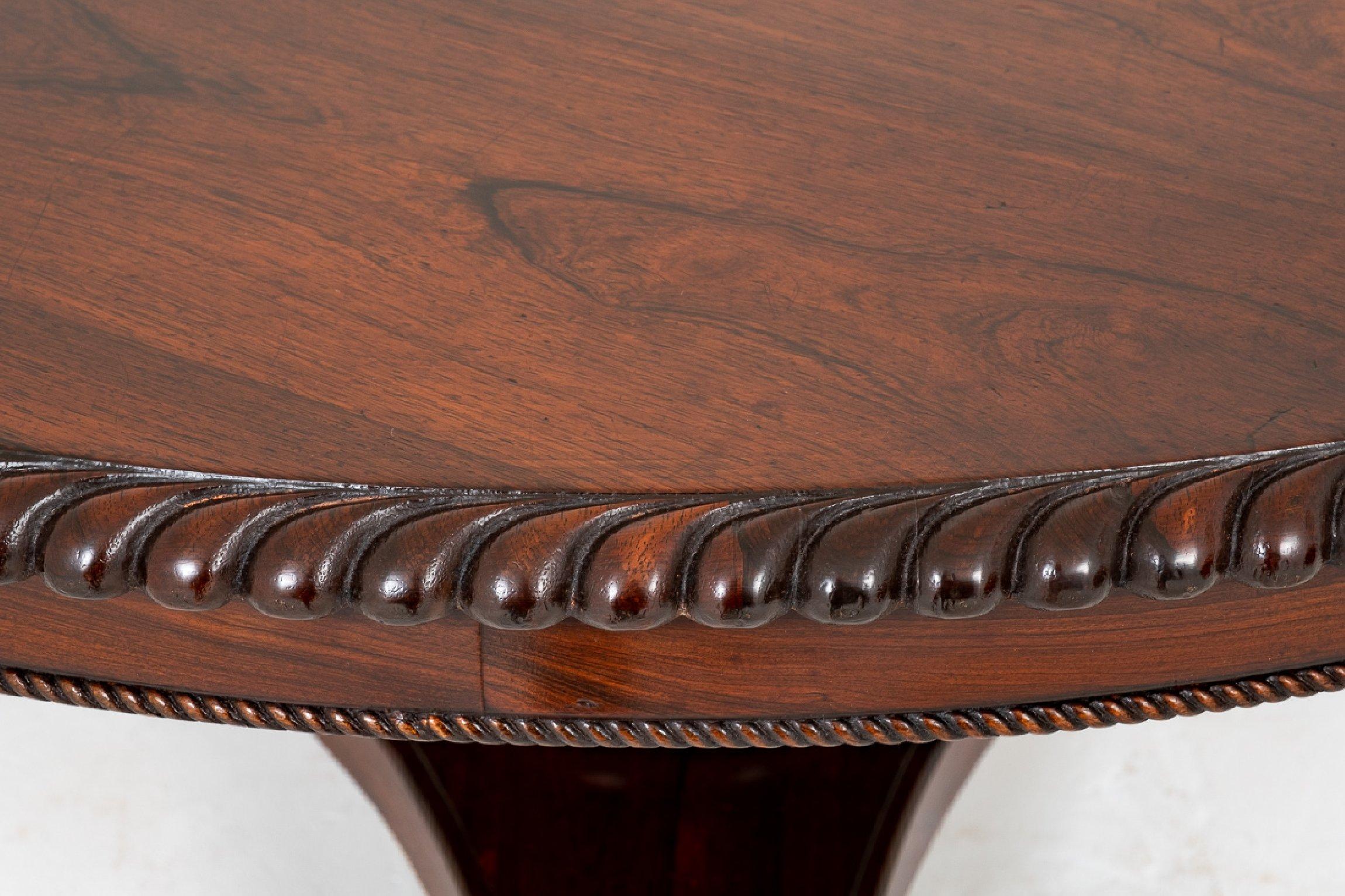 Rosewood Early 19th Century Circular Breakfast Table