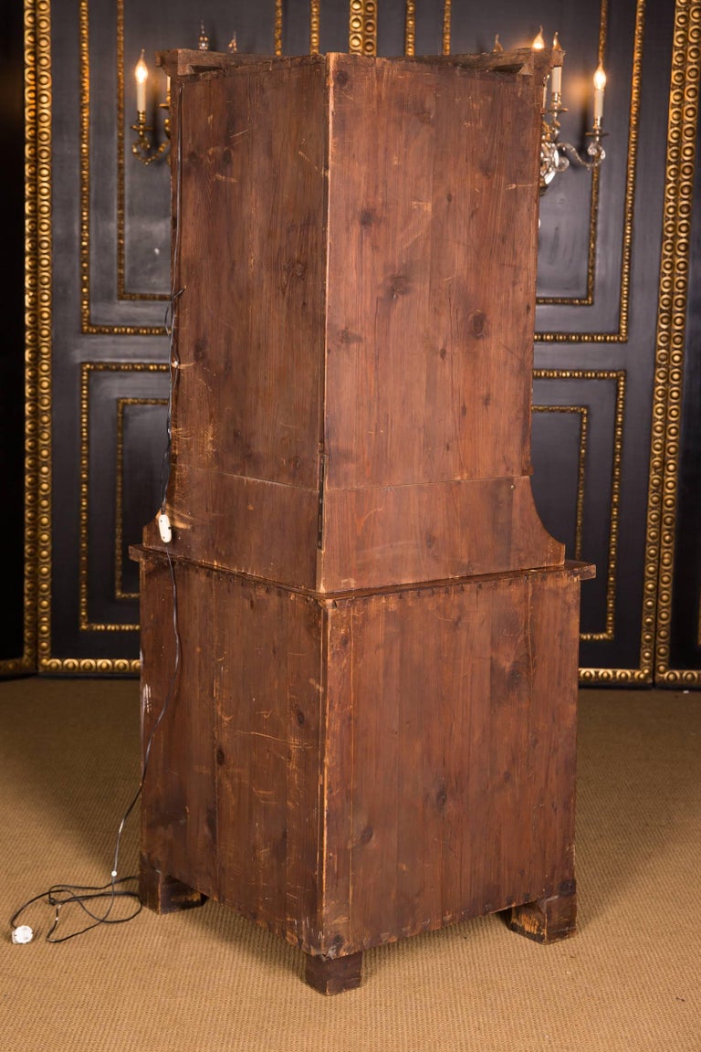 Early 19th Century Antique Classic Biedermeier Corner Vitrine from South  Germany For Sale at 1stDibs