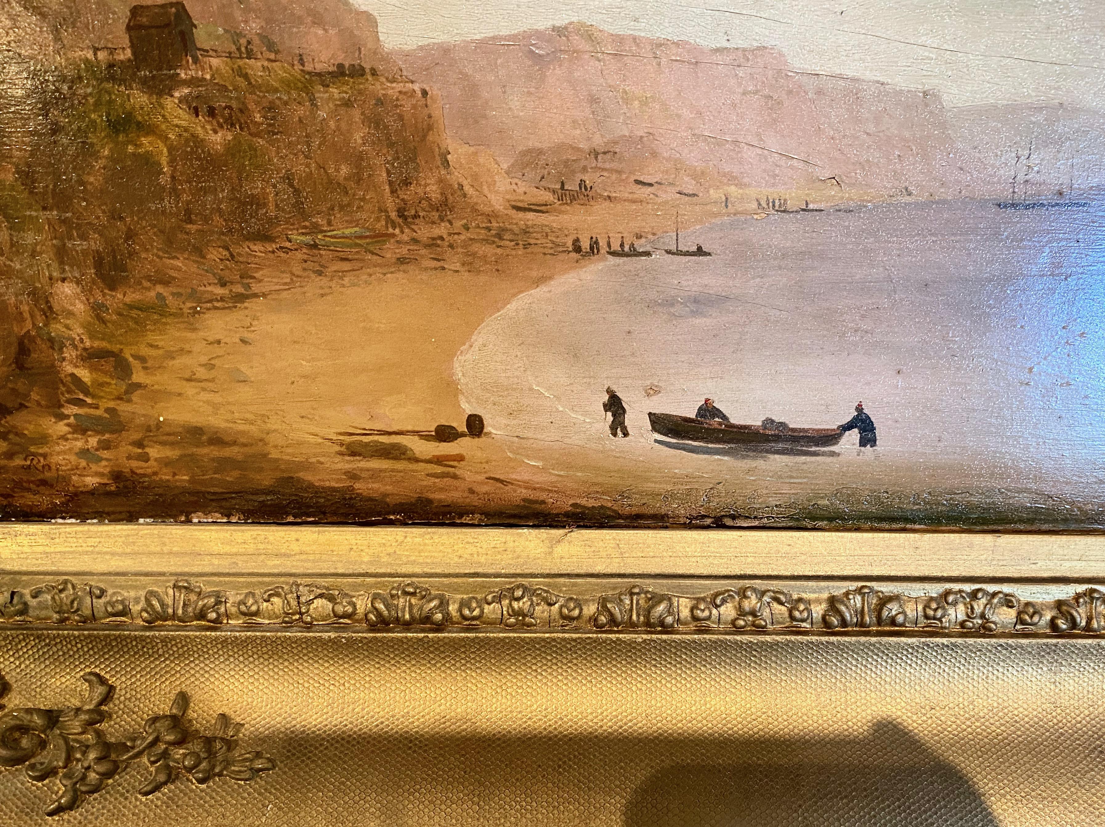 Romantic Early 19th Century Coastal Scene