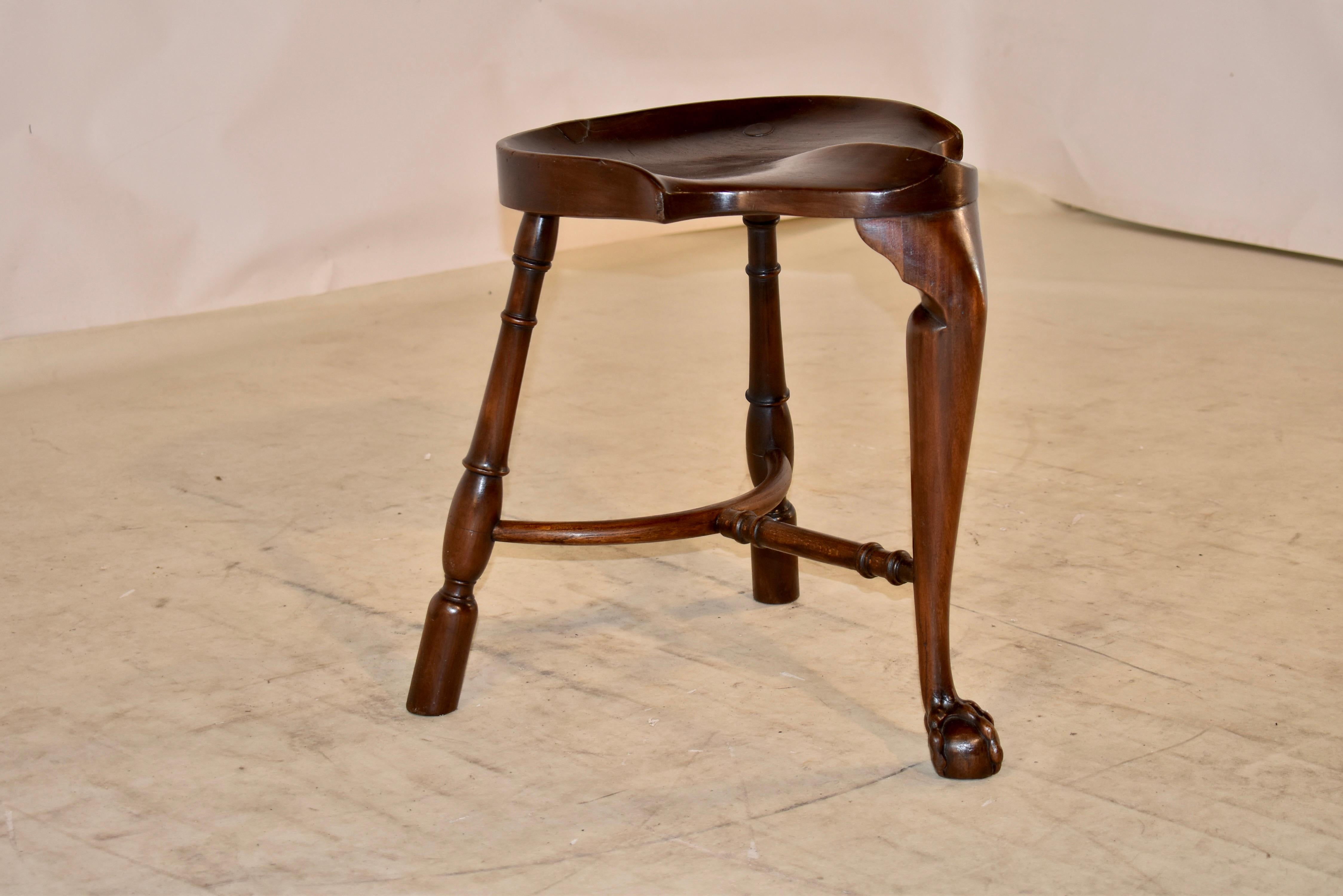 Georgian Early 19th Century Cock Fighting Stool For Sale