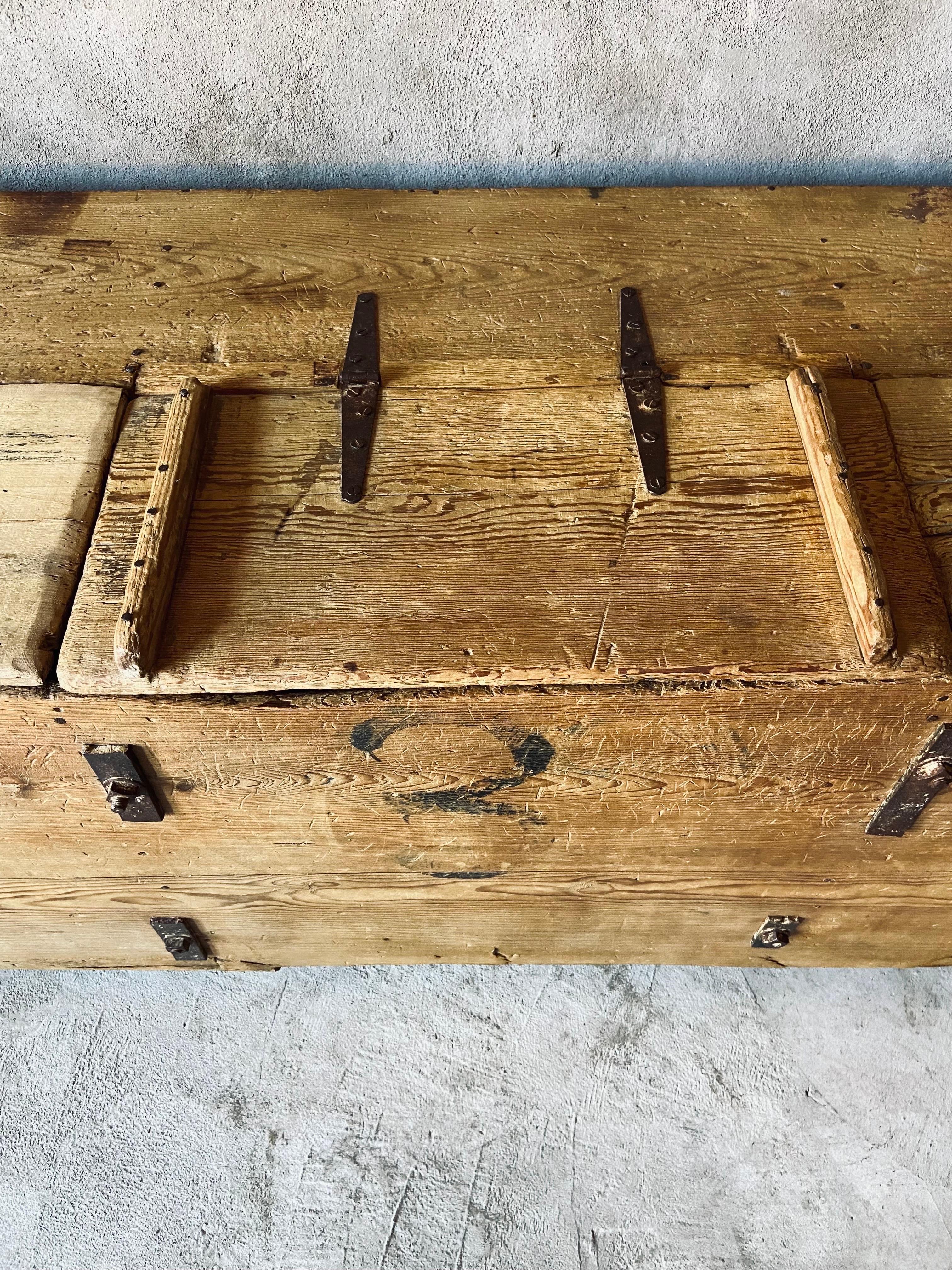Early 19th Century  Colonial Storage Chest From Mexico 3