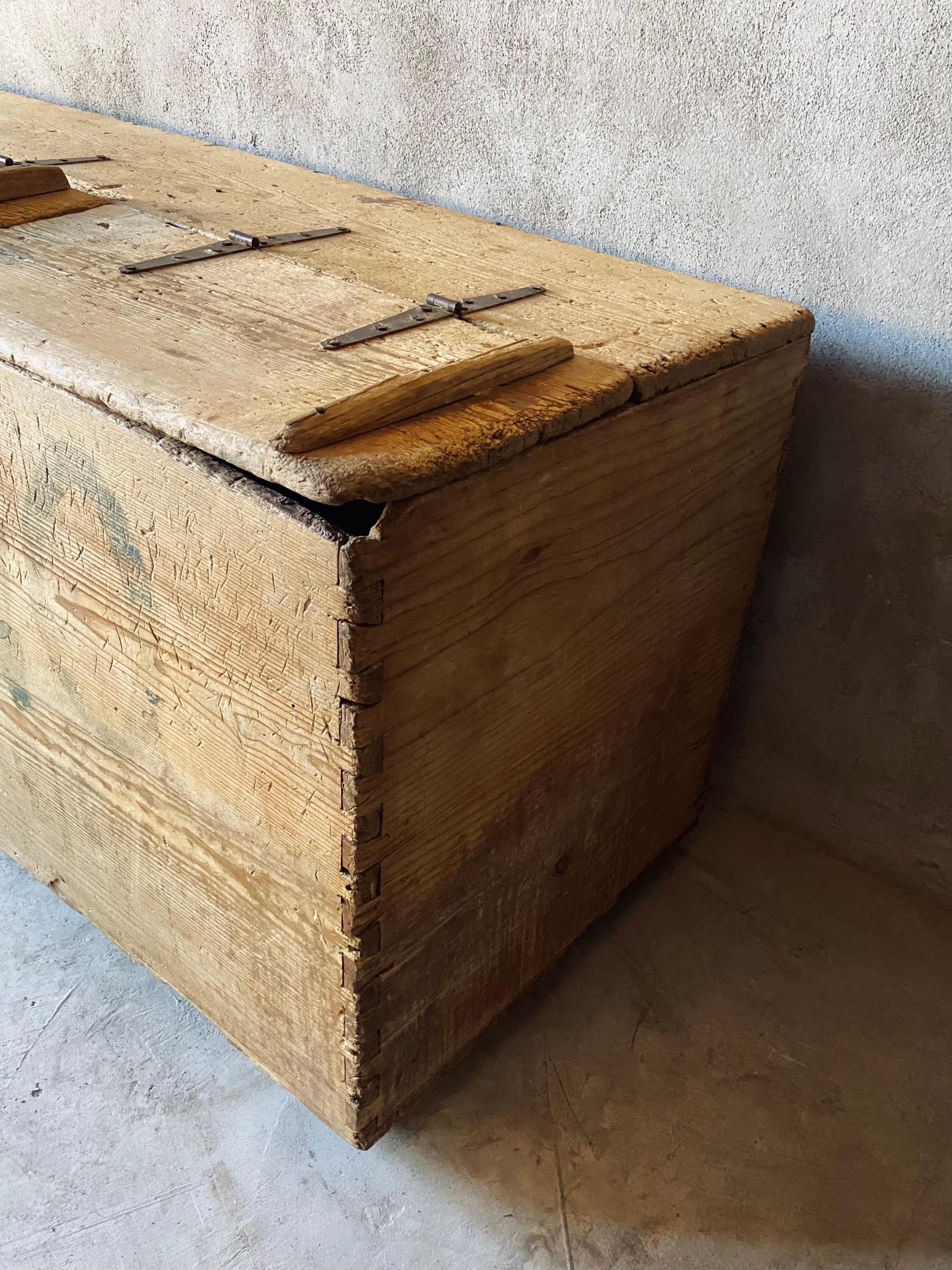 Early 19th Century  Colonial Storage Chest From Mexico 1