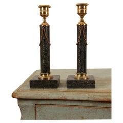 Early 19th Century Column Candlesticks