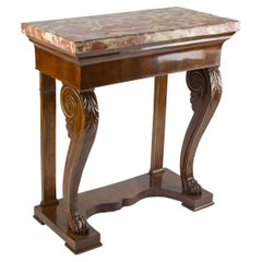 Early 19th Century Console with Incarnat Turquin Marble