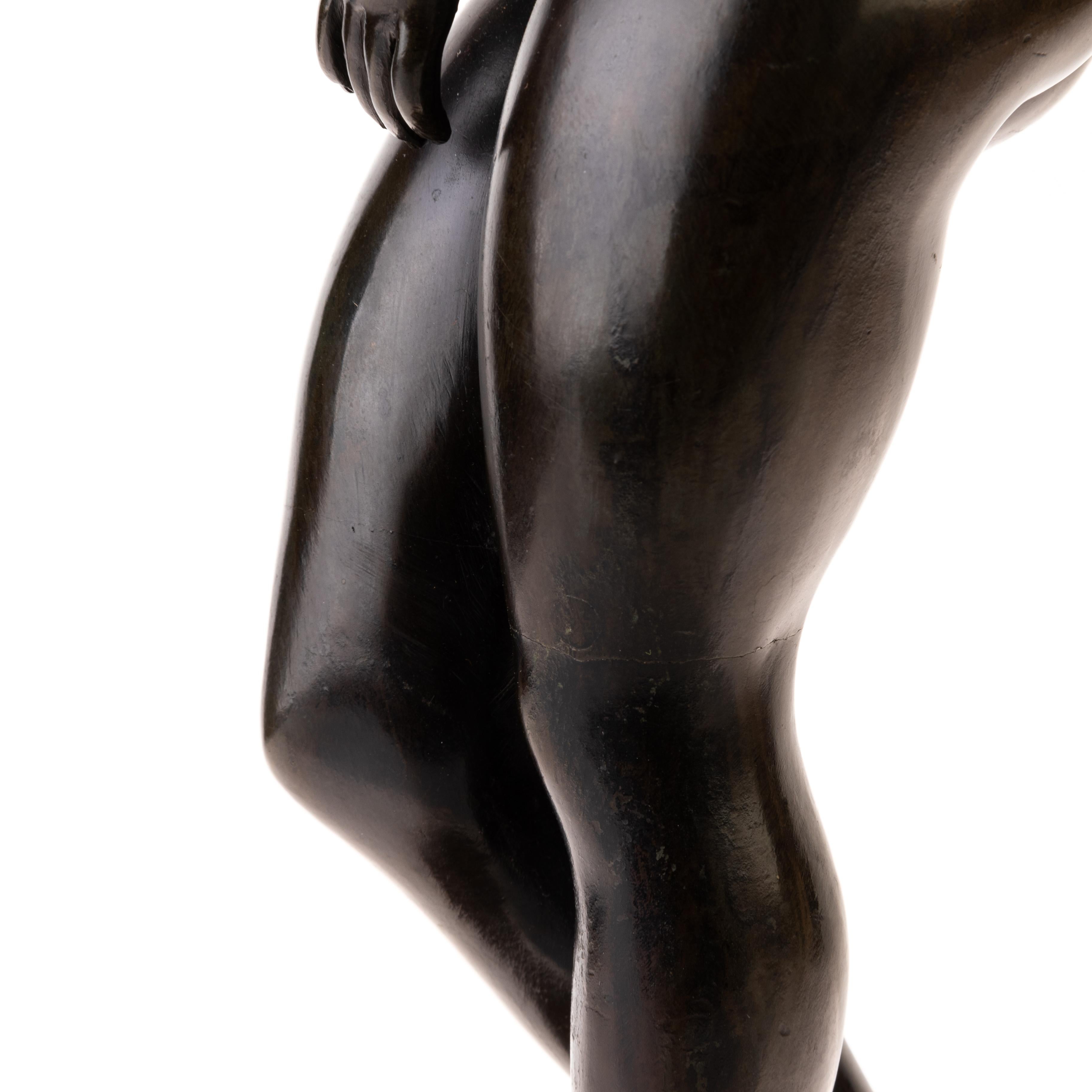 Early 19th Century Continental Grand Tour Bronze Sculpture of Venus de' Medici For Sale 7