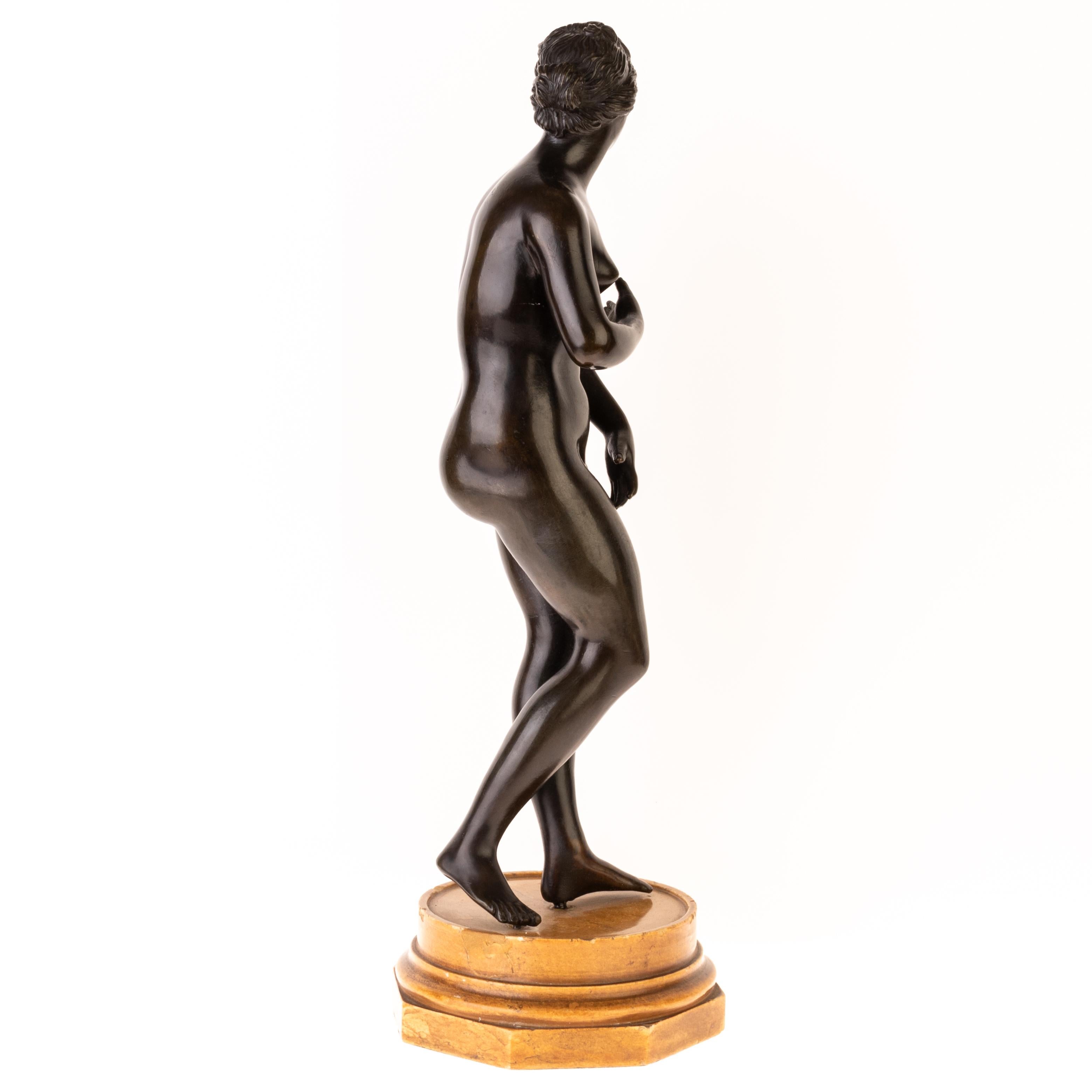 Early 19th Century Continental Grand Tour Bronze Sculpture of Venus de' Medici For Sale 1