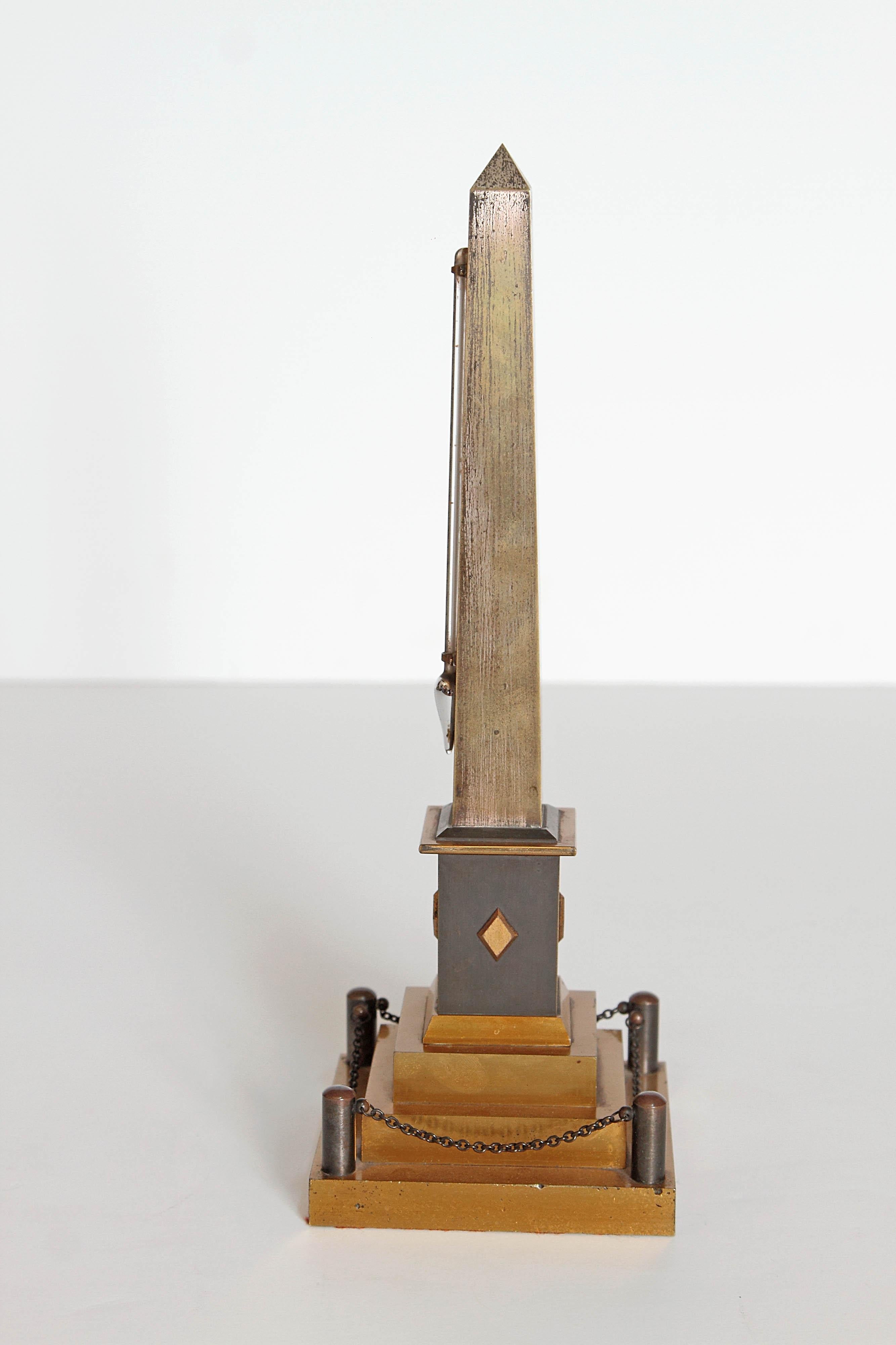Kontinentales Grand Tour-Obelisk-thermometer aus dem frühen 19. Jahrhundert im Zustand „Gut“ in Dallas, TX
