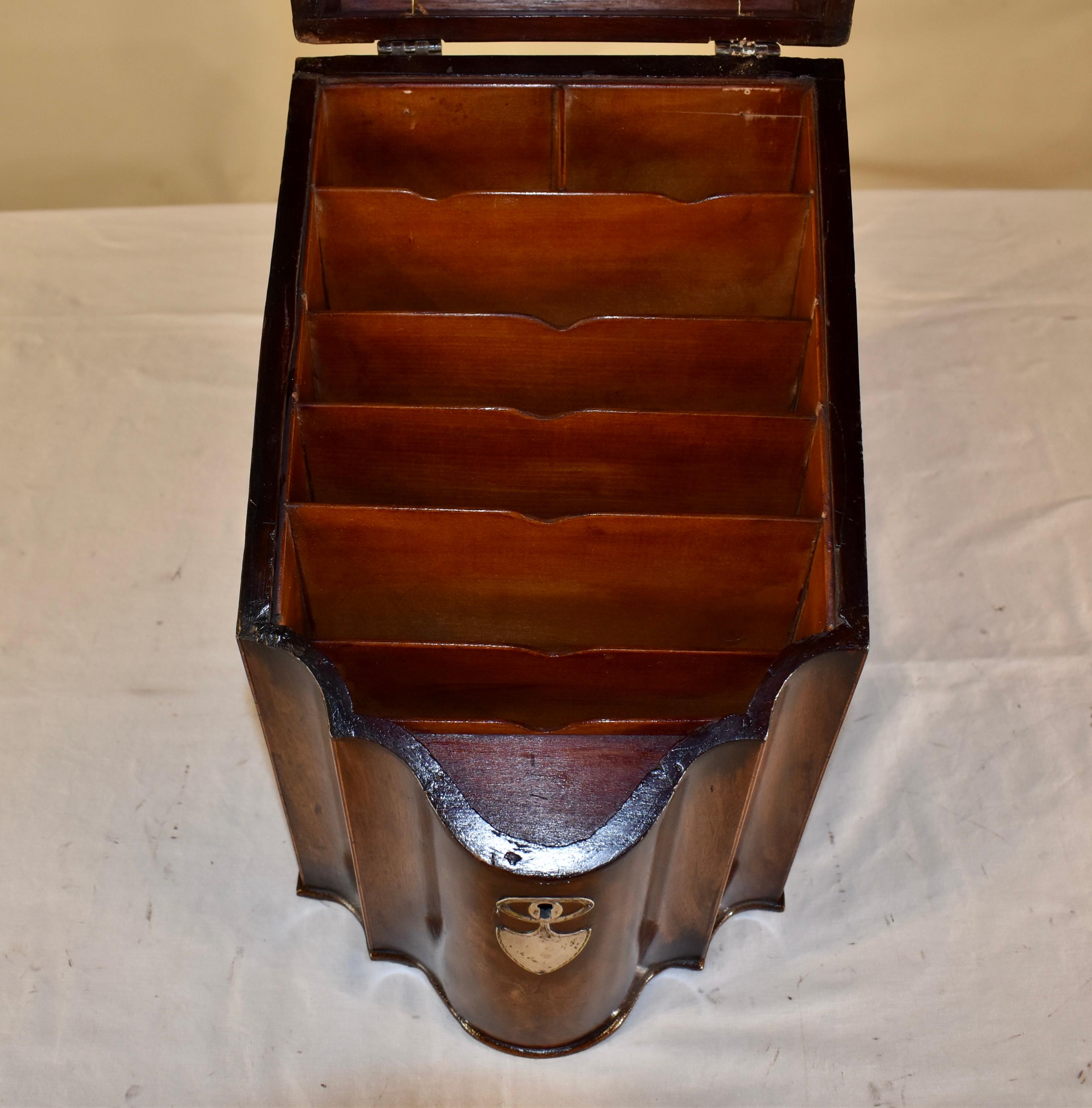Boxwood Early 19th Century Converted Stationery Box For Sale