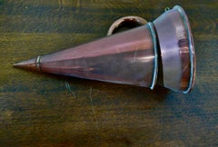 Early 19th Century Copper Ale Muller and Wine Funnel, Set