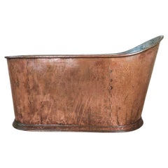 Antique Early 19th Century Copper Bathtub