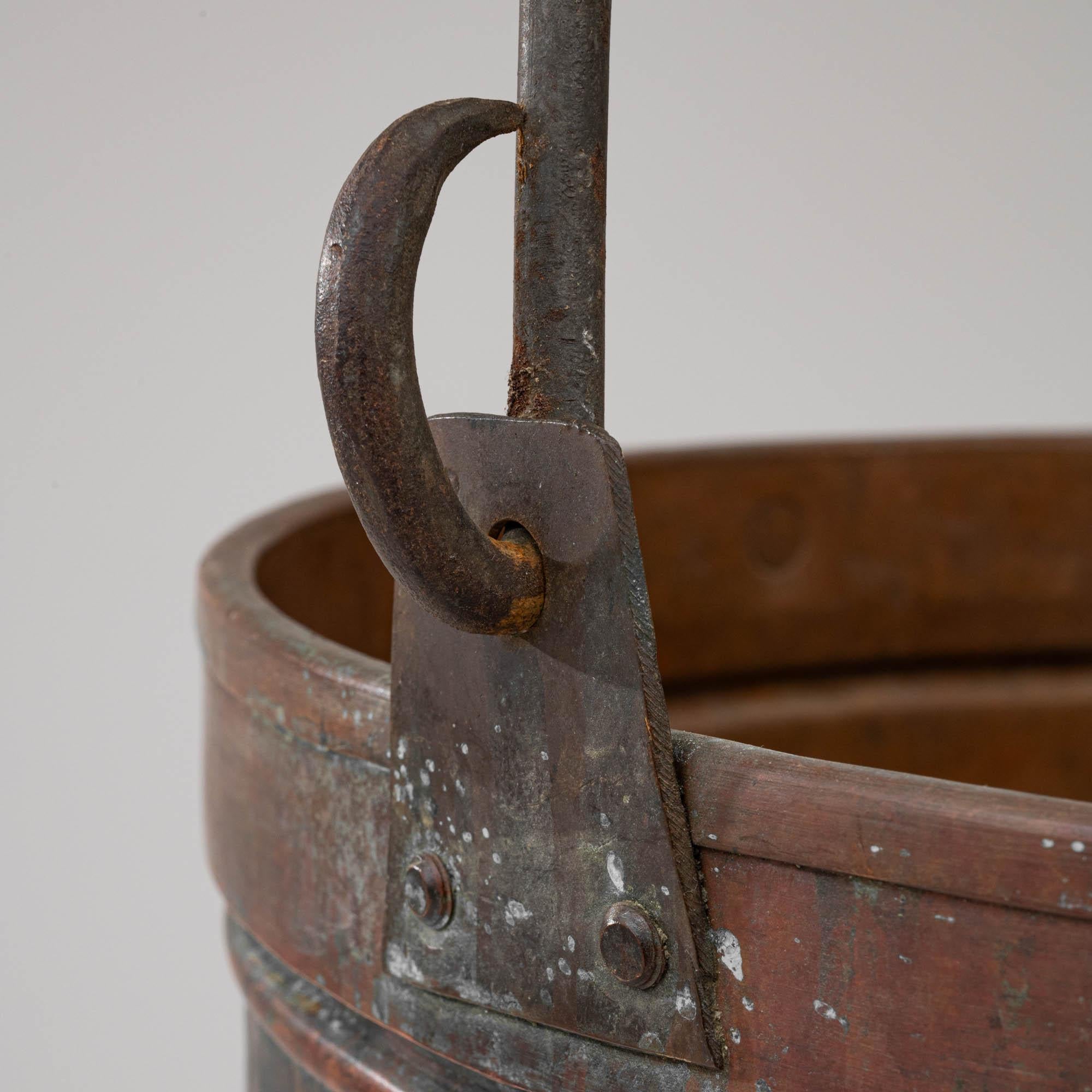 Early 19th Century Copper Bucket For Sale 4
