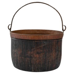 Antique Early 19th Century Copper Bucket