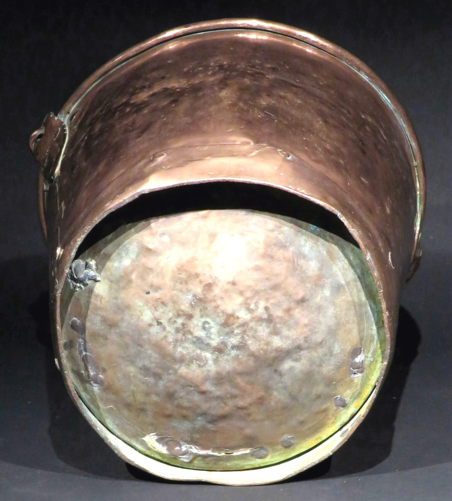Early 19th Century Copper Clad Miners Bucket, U.K. Circa 1820 For Sale 1