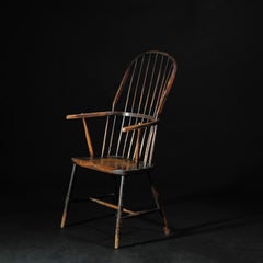 Early 19th Century Cornish English West Country Windsor Stick Chair, Farmhouse
