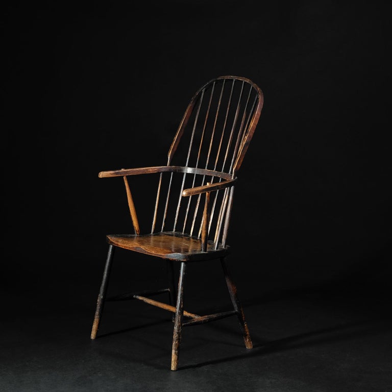 Early 19th Century Cornish English West Country Windsor Stick Chair ...