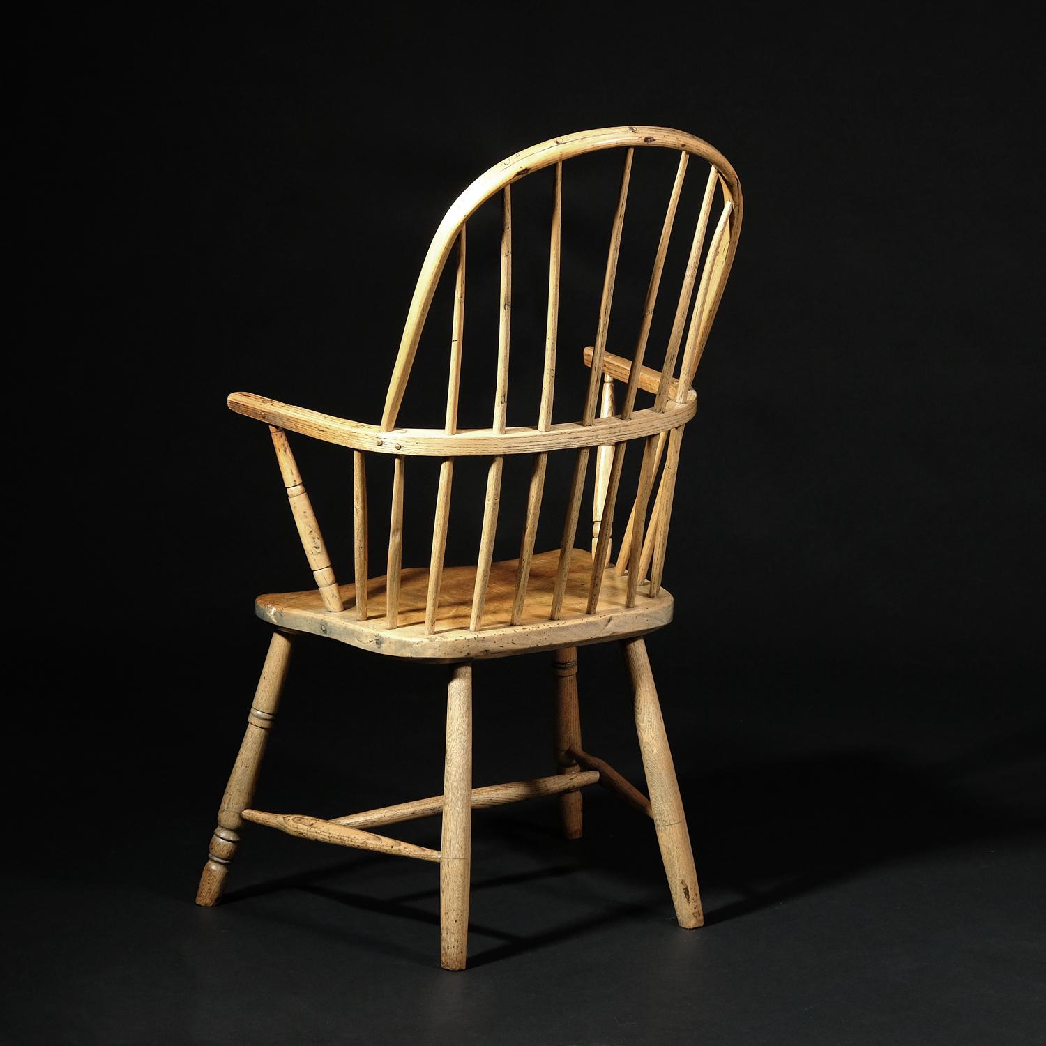 Early 19th Century Cornish Windsor Chair, English, West Country, Sycamore In Good Condition In Totnes, GB